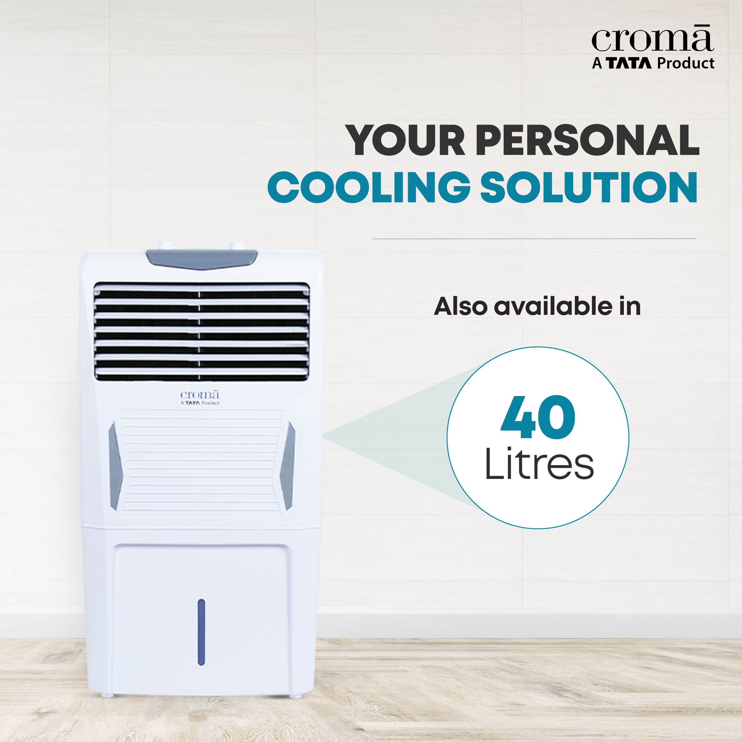 Buy Croma AZ24 24 Litres Personal Air Cooler with Inverter Compatible